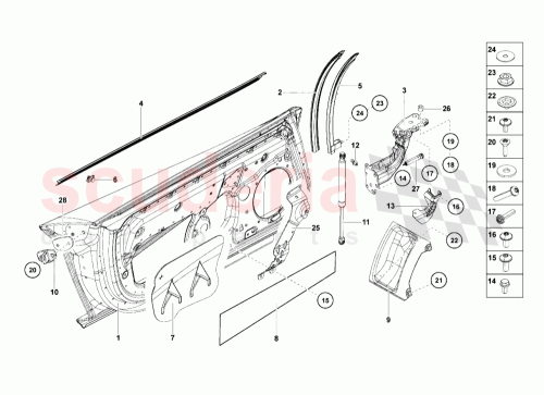 Part Diagram for Lamborghini 470837704A