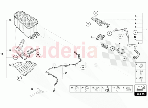 Part Diagram for Lamborghini 8R0906621H