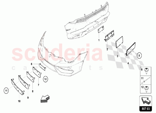 Part Diagram for Lamborghini 4T0827120