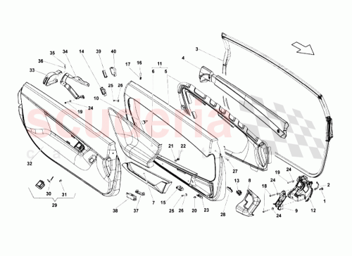 Part Diagram for Lamborghini 400837968A