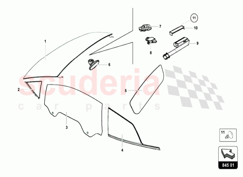 Part Diagram for Lamborghini 8U08575114PK
