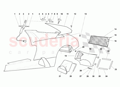 Part Diagram for Lamborghini WHT000916A