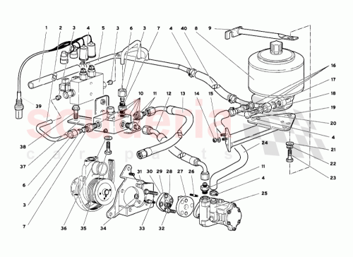 Part Diagram for Lamborghini 008100860