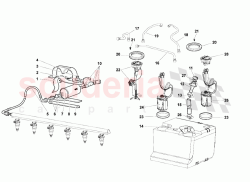 Part Diagram for Lamborghini 400201099