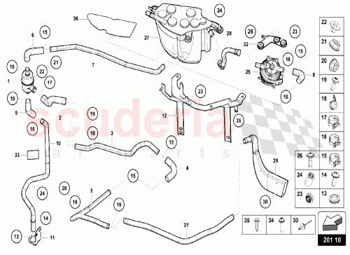 Part Diagram for Lamborghini 03L121722