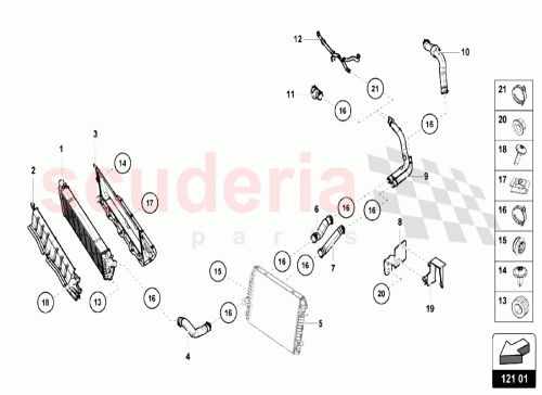 Part Diagram for Lamborghini 4D0317867A