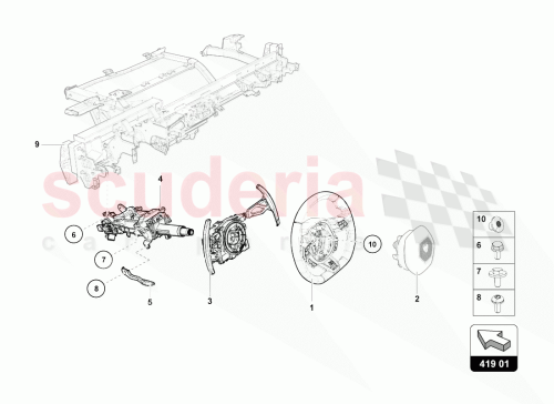 Part Diagram for Lamborghini 4T0419091BAQG8
