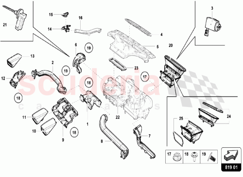 Part Diagram for Lamborghini 4T0819267A