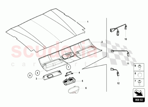 Part Diagram for Lamborghini 4T0857552BQG8