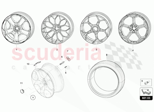 Part Diagram for Lamborghini 4T0601017CA