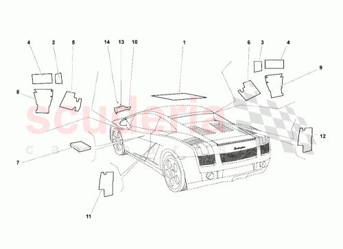 Part Diagram for Lamborghini 408863896A