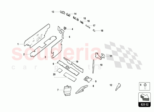 Part Diagram for Lamborghini 4T0863902A