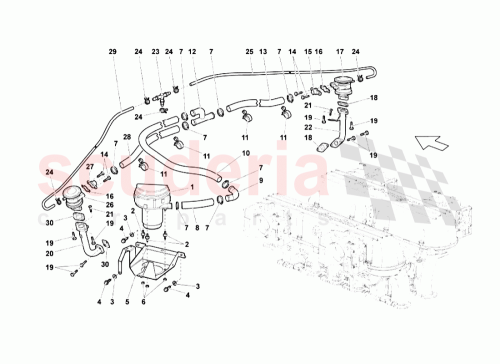 Part Diagram for Lamborghini 07M131145A