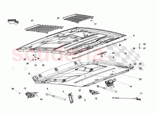 Part Diagram for Lamborghini 4B3823301B