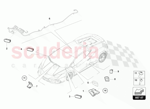 Part Diagram for Lamborghini 4T0947415C