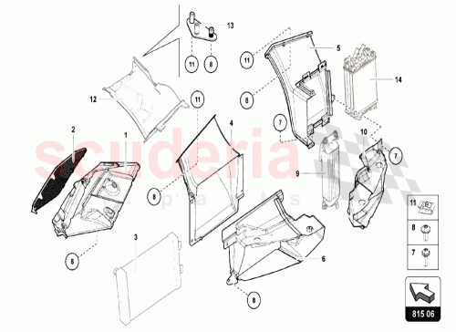 Part Diagram for Lamborghini 470825259H