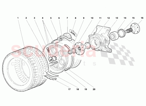 Part Diagram for Lamborghini 005233361