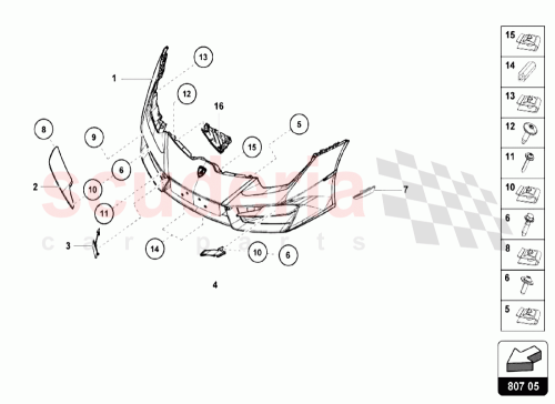 Part Diagram for Lamborghini N10415903