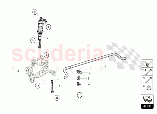 Part Diagram for Lamborghini 4T0412019R
