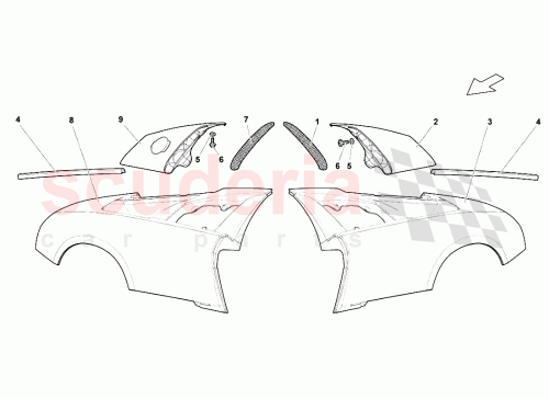 Part Diagram for Lamborghini 418809953