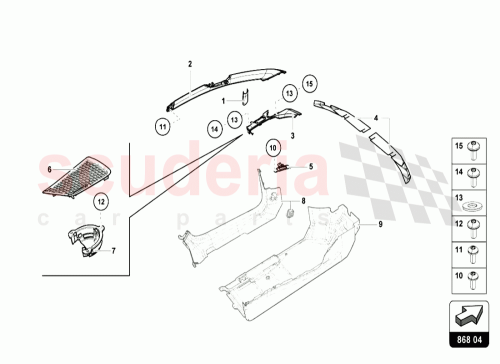 Part Diagram for Lamborghini 4T0867231C