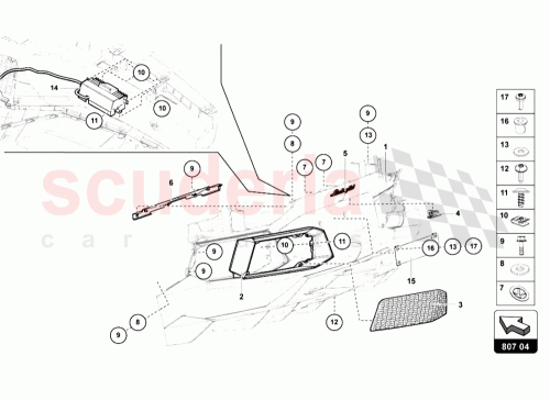Part Diagram for Lamborghini 470807201D