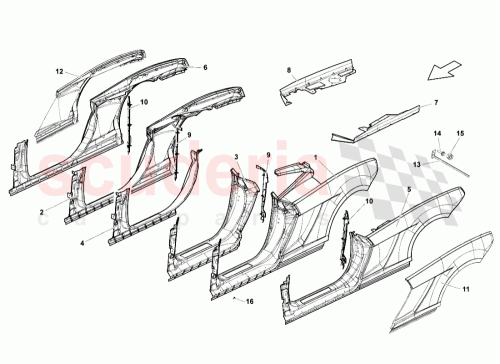 Part Diagram for Lamborghini 407810578