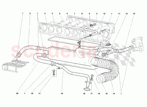 Part Diagram for Lamborghini 001831058