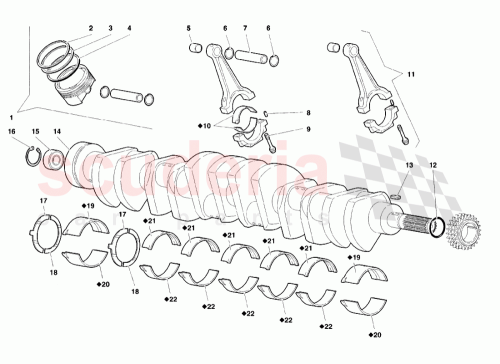 Part Diagram for Lamborghini 423400400