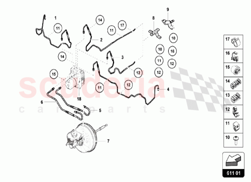 Part Diagram for Lamborghini 4S0611797E