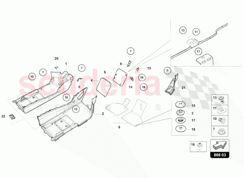 Part Diagram for Lamborghini 4T0863906