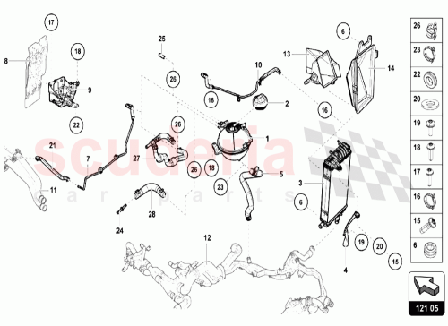 Part Diagram for Lamborghini N91096801