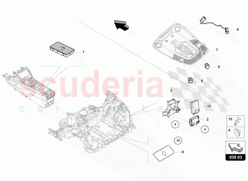 Part Diagram for Lamborghini 4N0035502