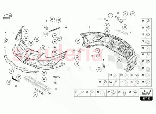 Part Diagram for Lamborghini 470807194C