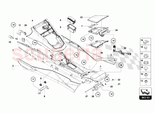 Part Diagram for Lamborghini 470863315A