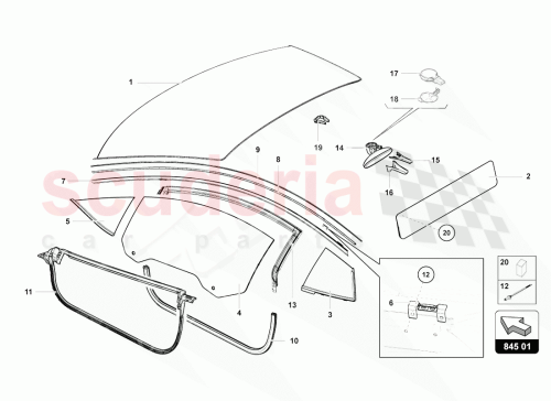 Part Diagram for Lamborghini 476853645B