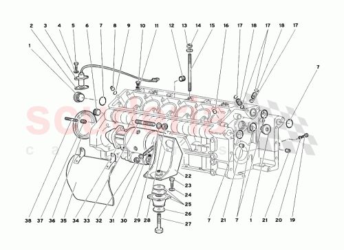 Part Diagram for Lamborghini 008600705