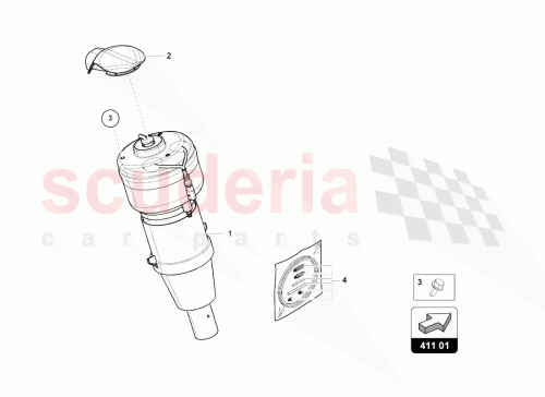 Part Diagram for Lamborghini 4M0412376A
