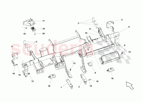 Part Diagram for Lamborghini 401857122E