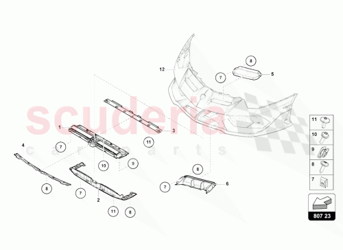 Part Diagram for Lamborghini 470853833E