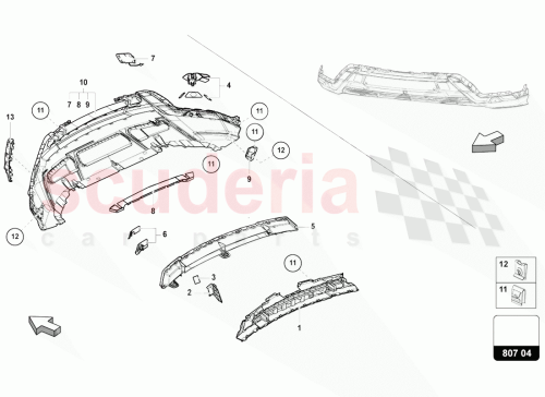 Part Diagram for Lamborghini 4ML807110A3FZ