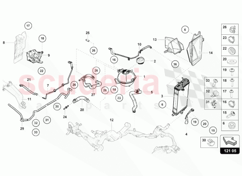 Part Diagram for Lamborghini 07L121086G