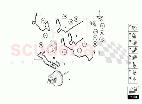 Part Diagram for Lamborghini 4S0614517