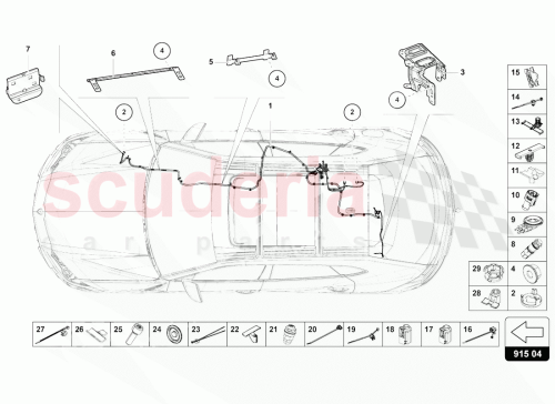 Part Diagram for Lamborghini 4ML974088A