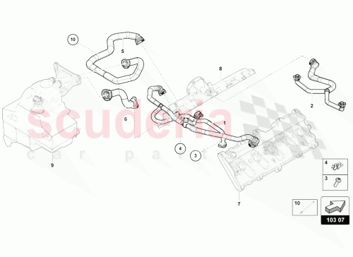 Part Diagram for Lamborghini 07L103209AC