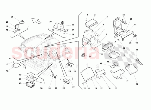 Part Diagram for Lamborghini 8E0909511