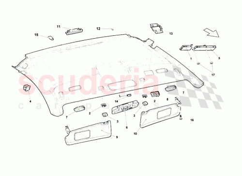 Part Diagram for Lamborghini 8L0947105A