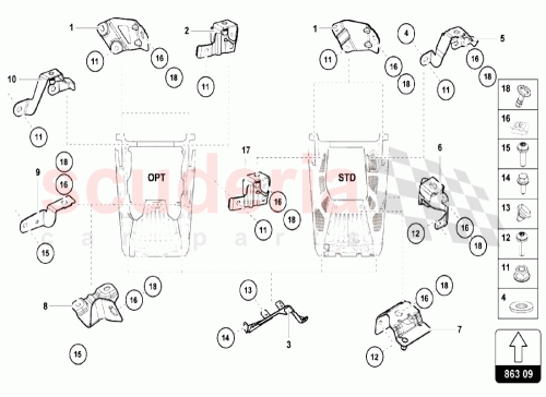 Part Diagram for Lamborghini WHT003841