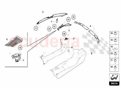 Part Diagram for Lamborghini 4T0867231BGS9