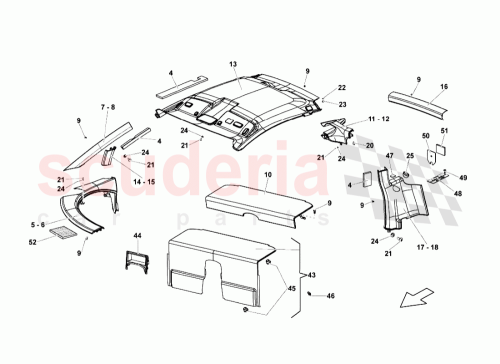 Part Diagram for Lamborghini 408867287C